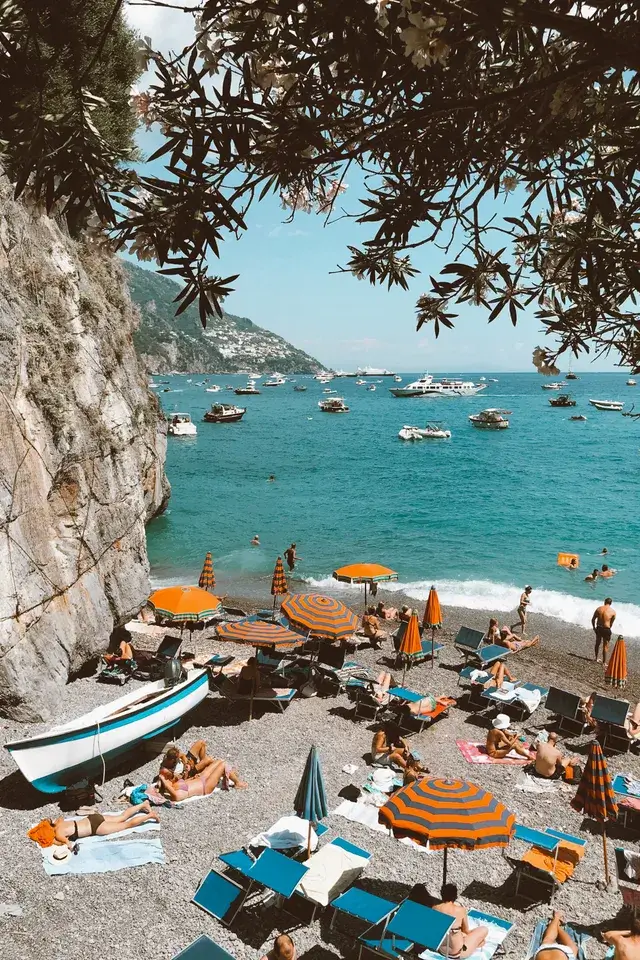 A sandy beach in PositanoAna Linares